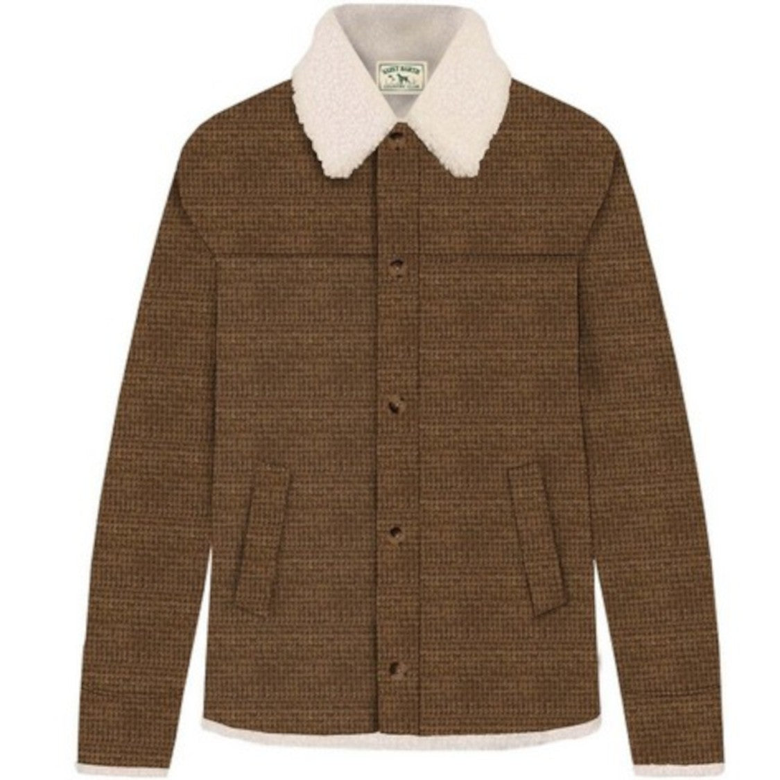 Mc2 Saint Barth Textured Brown Jacket