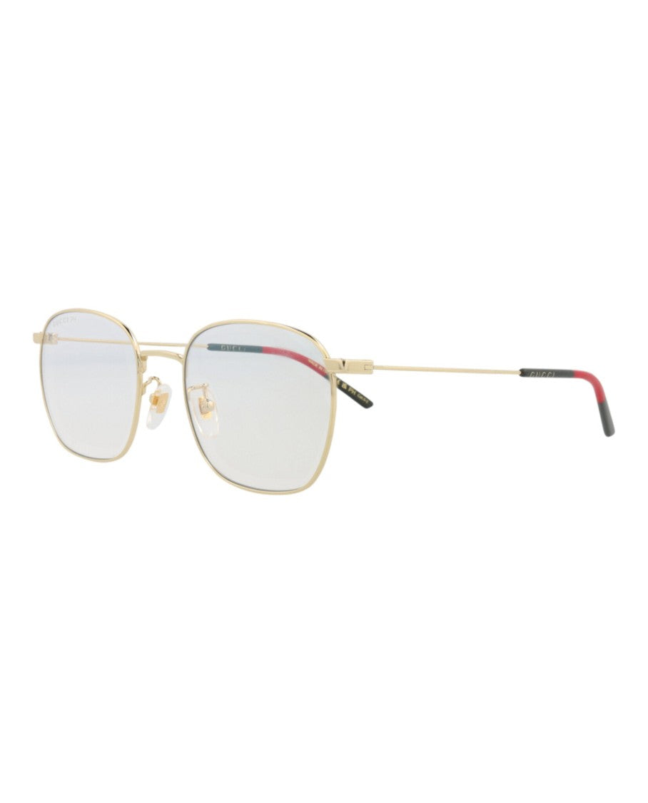 Gucci Square-Frame Metal Sunglasses