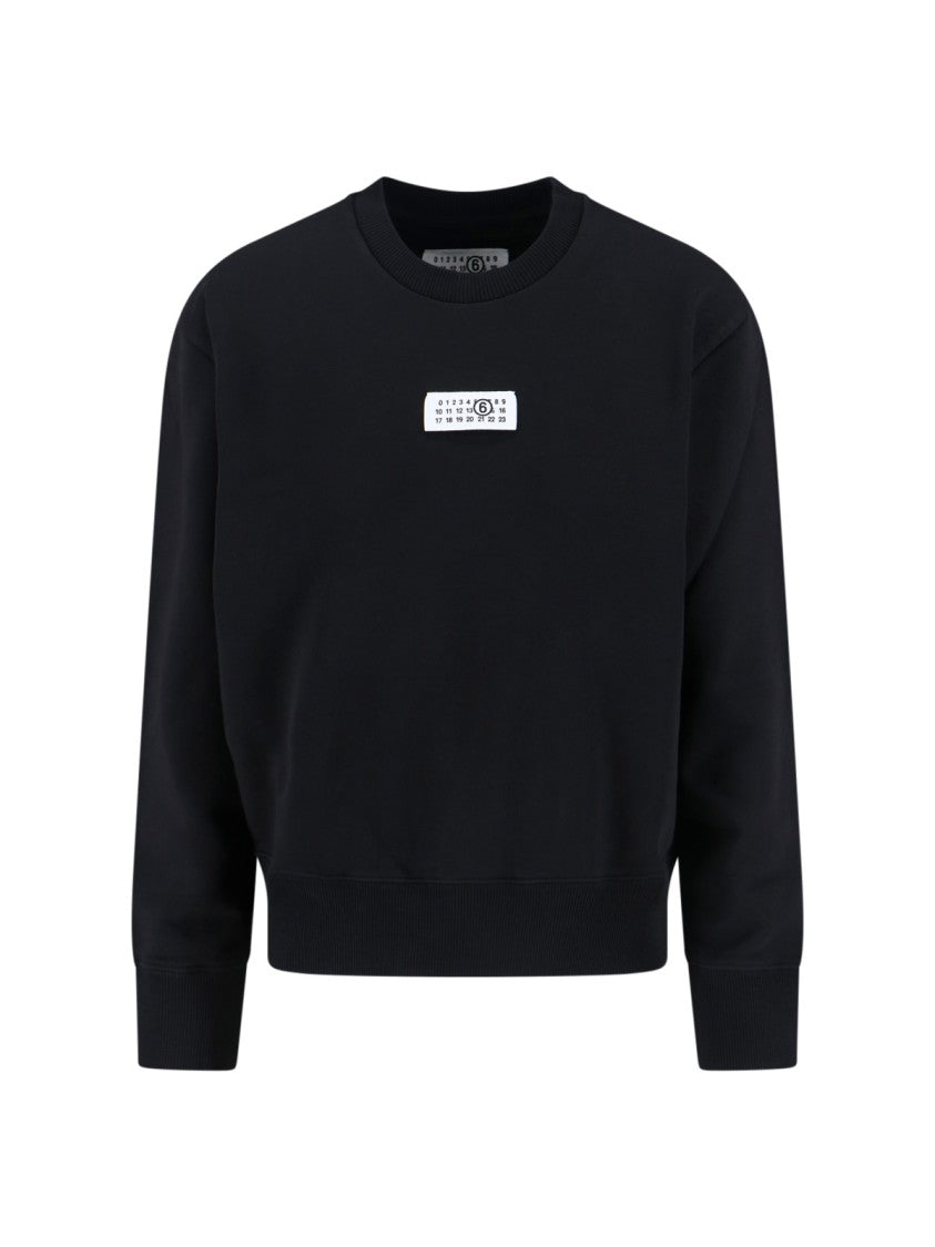 Mm6 By Maison Margiela "Numeric" Crewneck Sweatshirt – Black