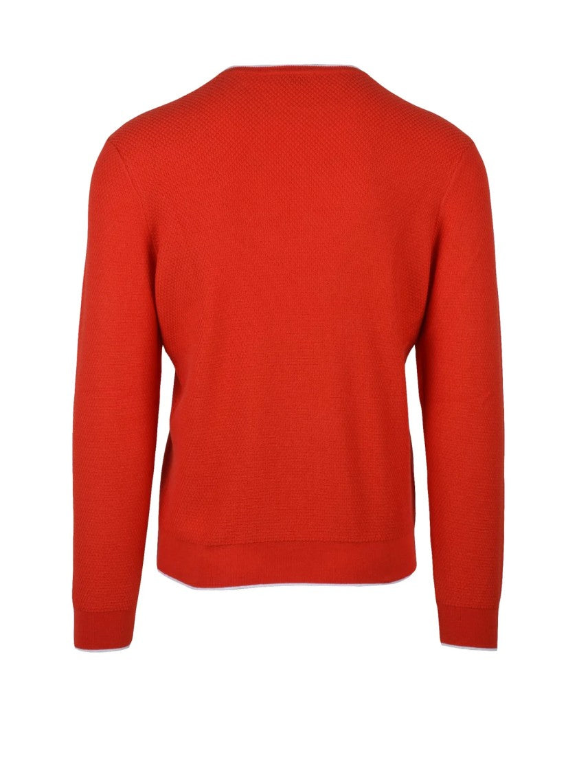 Heritage Red Cotton Sweater