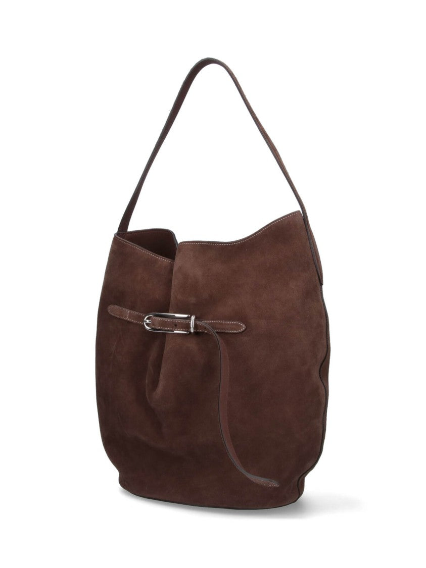 Liffner Large "Belted Bag" Bucket Bag – Brown