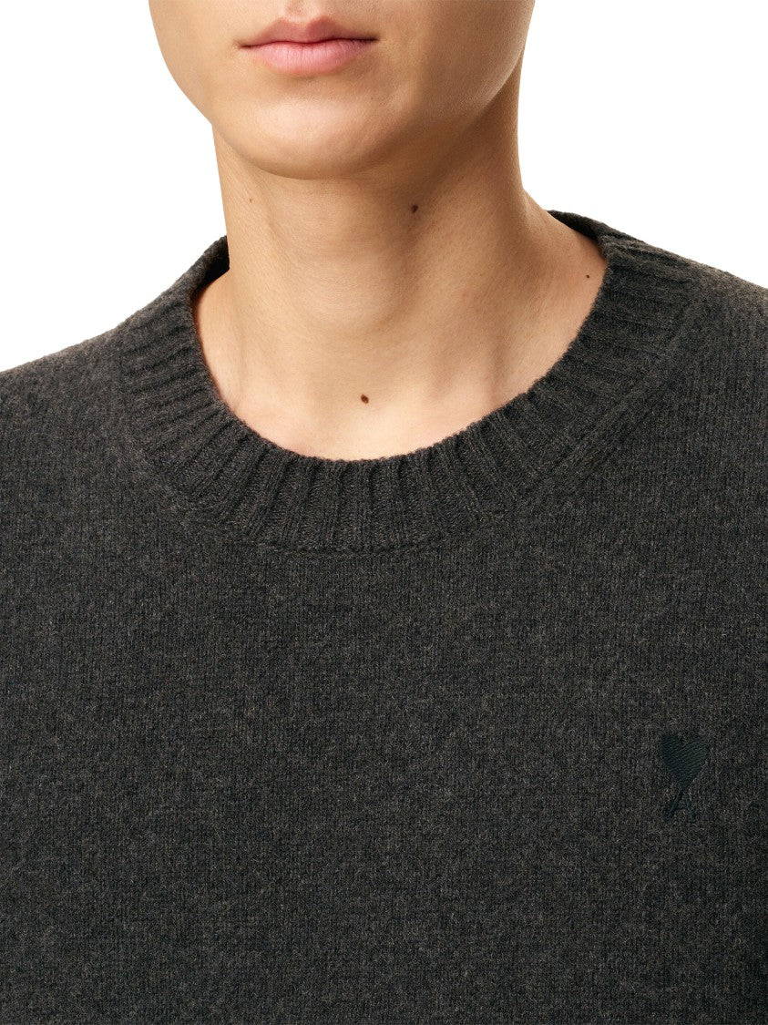 Ami Crew Neck Cashmere Blend Sweater