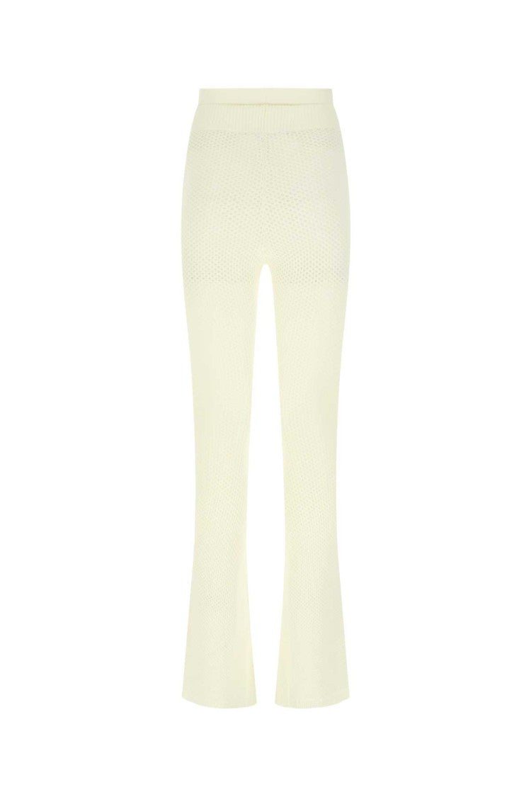 Andreâdamo Ivory Stretch Viscose Blend Pant