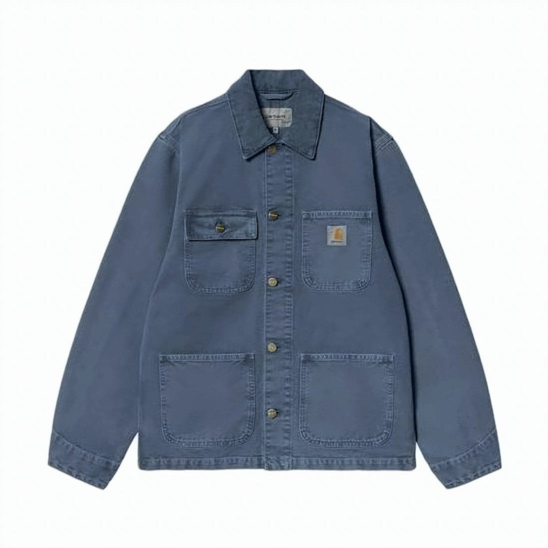 Carhartt Wip Workwear-Inspired Blue Organic Cotton Carhartt Wip Jacket