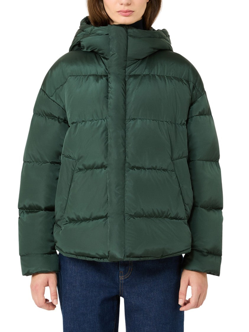 Weekend Short Down Jacket With Drawstring Hood And Goose-Down Padding