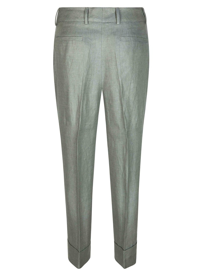 Incotex Arlys Lino Straight-Leg Trousers