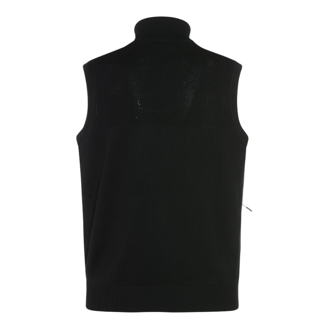 Canada Goose Quilted Padded Black Vest With High Ribbed Collar
