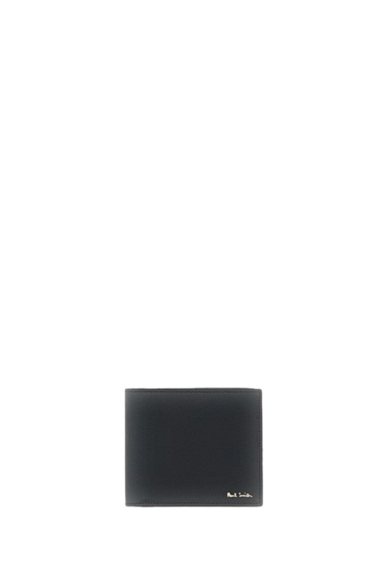 Paul Smith Black Striped Interior Leather Billfold Wallet