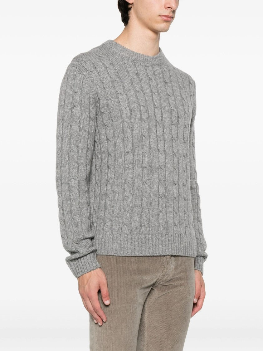Prada Cashmire Cable Knit Cashmere Sweater