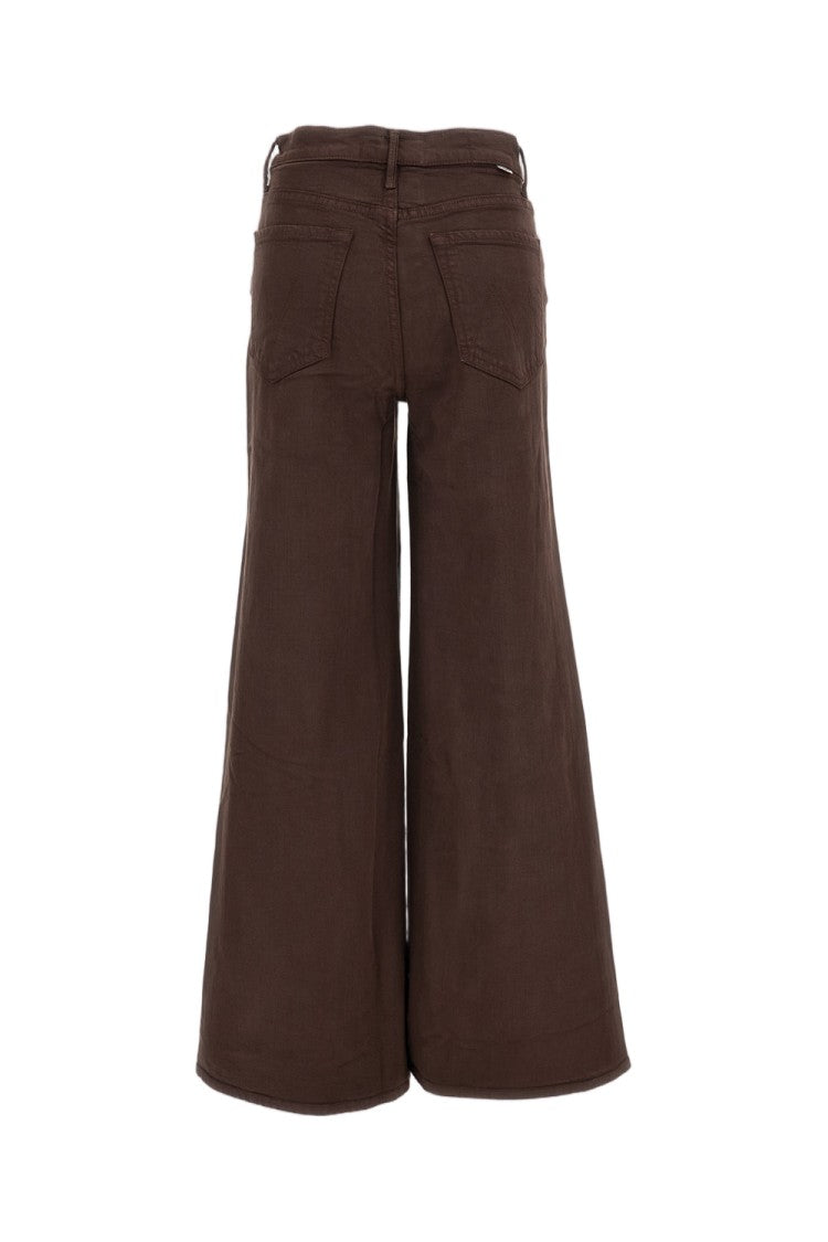 Mother Brown The Undercover Sneak Stretch Cotton Jeans