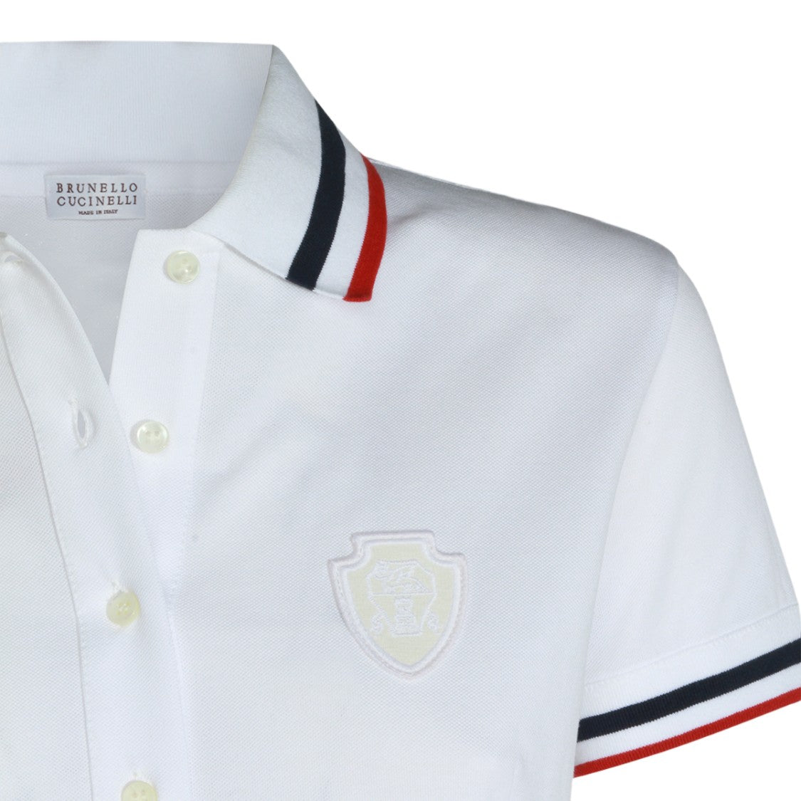 Brunello Cucinelli Polo-Inspired Mini Dress With Striped Accents