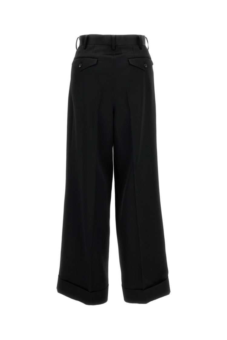Junya Watanabe Black Pleated Tailored Trousers