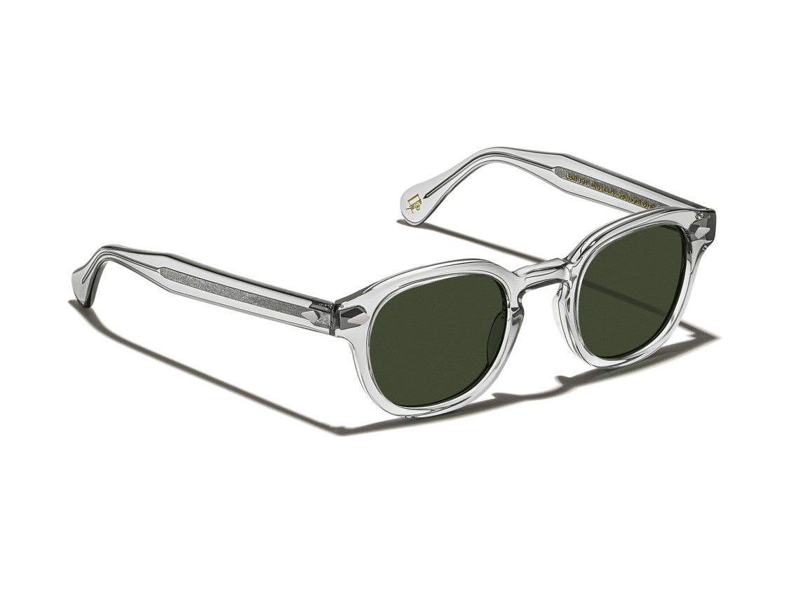 Moscot Green Or-Lem-S Transparent Acetate Sunglasses