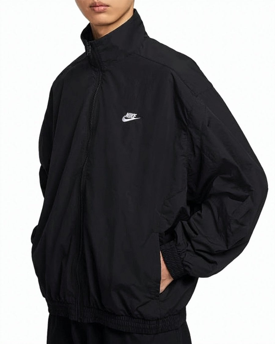Nike Lightweight Black Jacket With High Collar