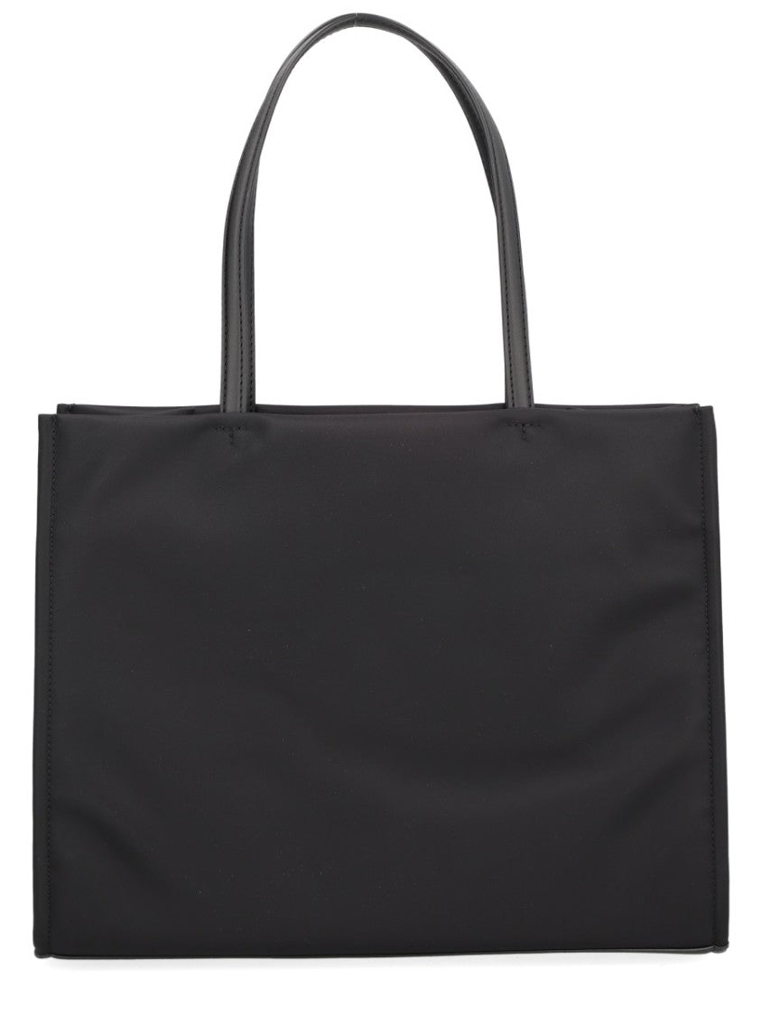 Tory Burch Neutral Ella Small Logo Patch Tote Bag