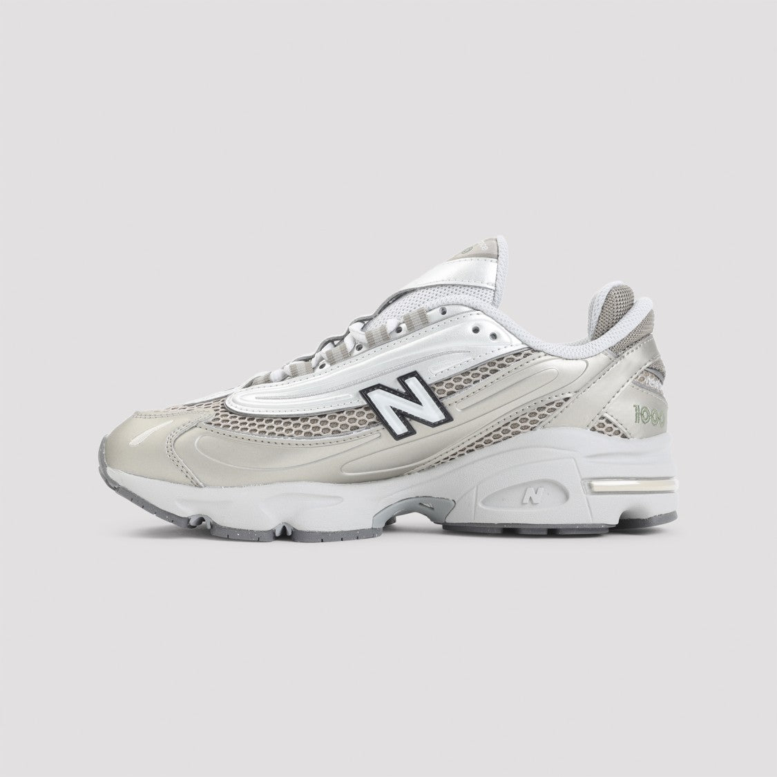 New Balance 1000 Silver Leather Sneakers