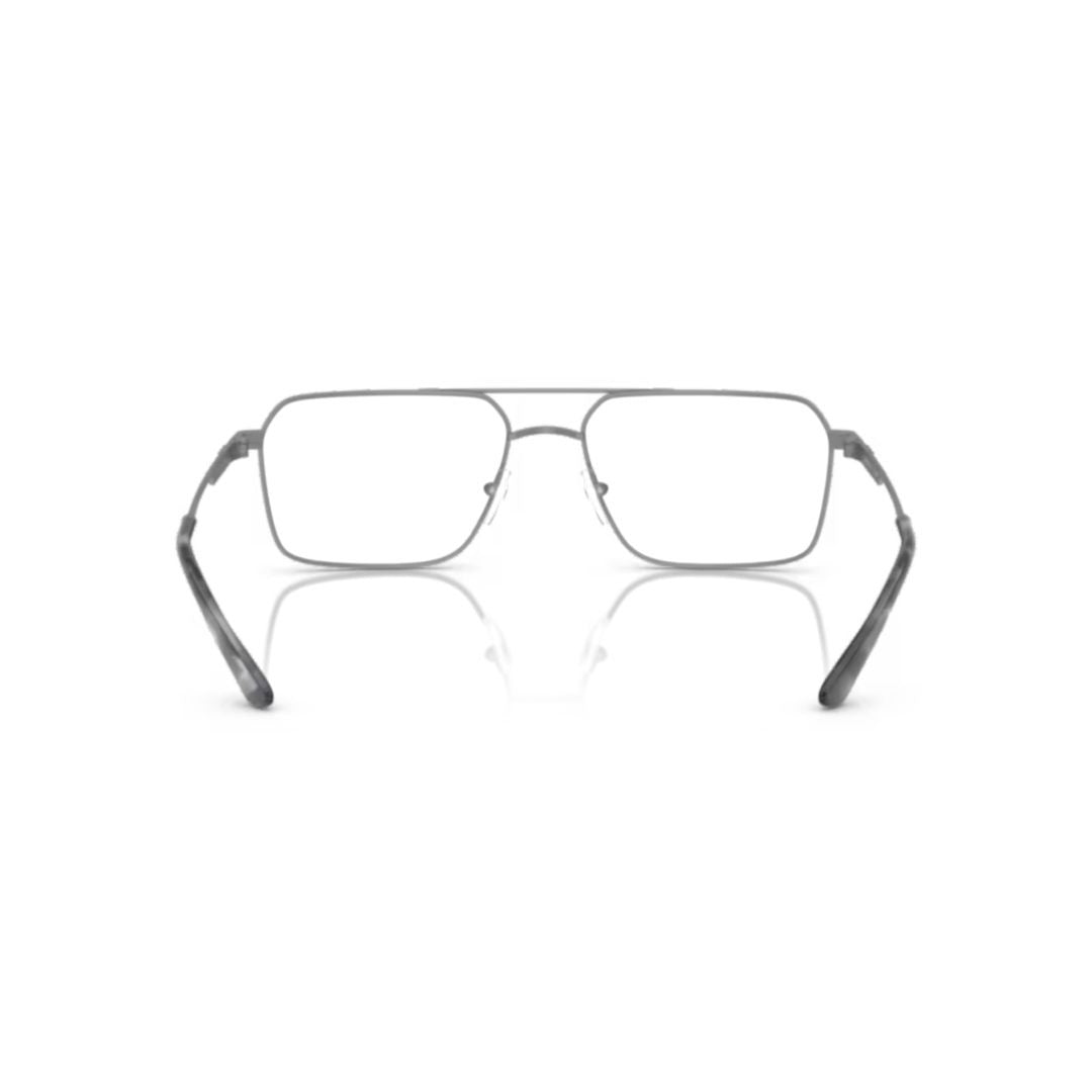 Emporio Armani 0Ea1166 Rectangular Silver Metal Eyeglasses With Minimalist Design