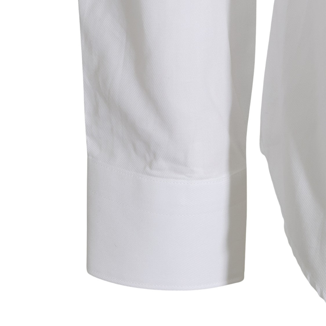 Canali White Long-Sleeve Pointed Collar Shirt