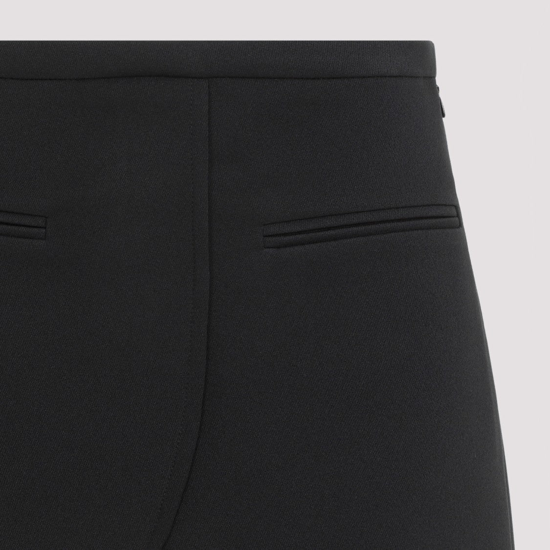 Courrèges Ellipse Black Twill Mini Skirt