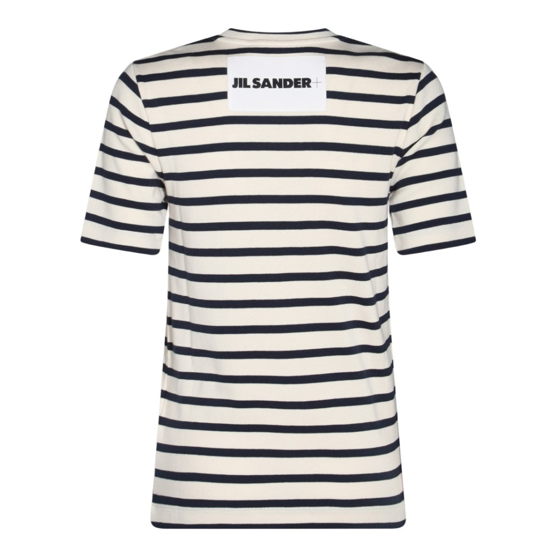 Jil Sander Horizontal Striped Crew Neck T-Shirt