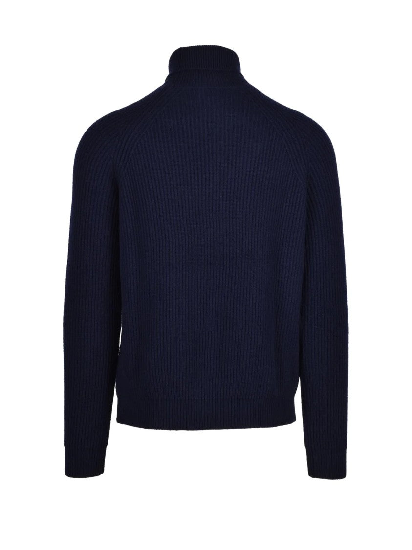 Alpha Studio High Neck Raglan Sleeve Sweater In Fine Yarn Blend