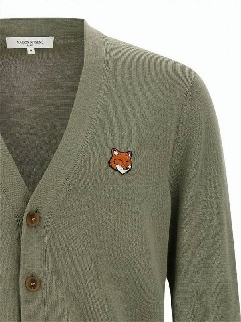 Maison Kitsuné Merino Wool Cardigan