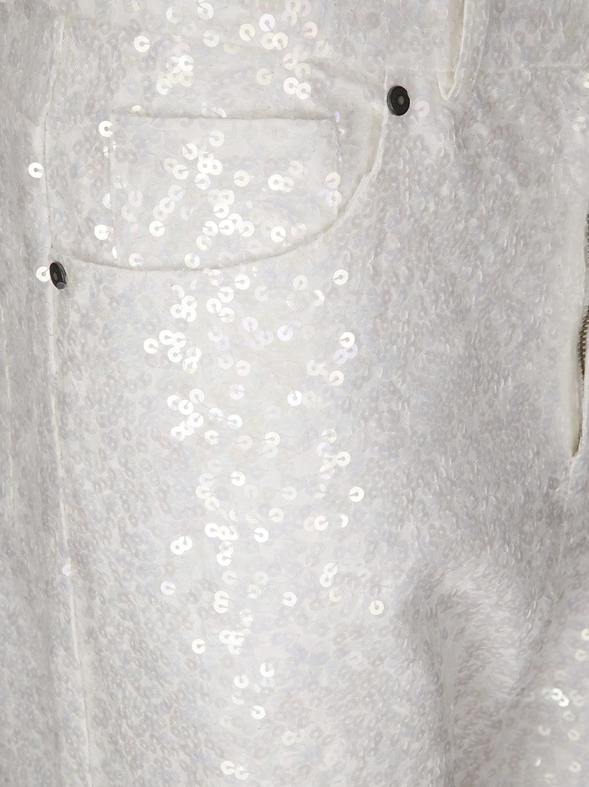 P.A.R.O.S.H. Five-Pocket Wide-Leg Trousers