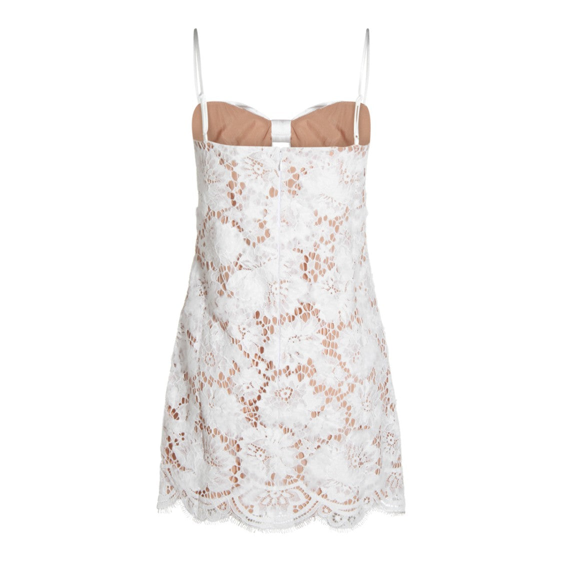 Self-Portrait Heart Neckline Mini Dress