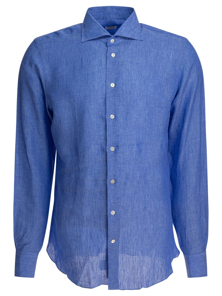 Borriello Light Blue Linen Shirt