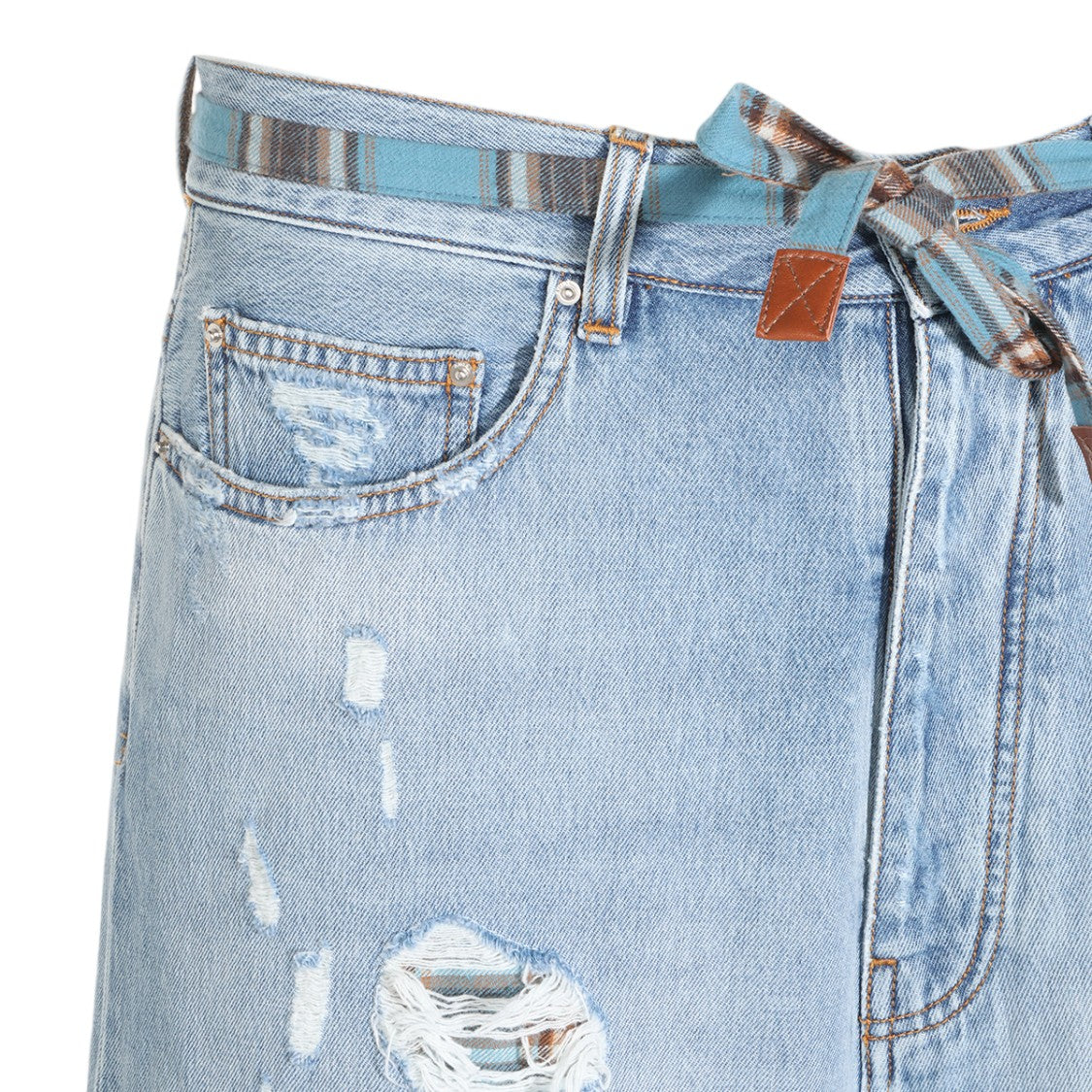 Amiri Light Blue Wide-Leg Denim Jeans