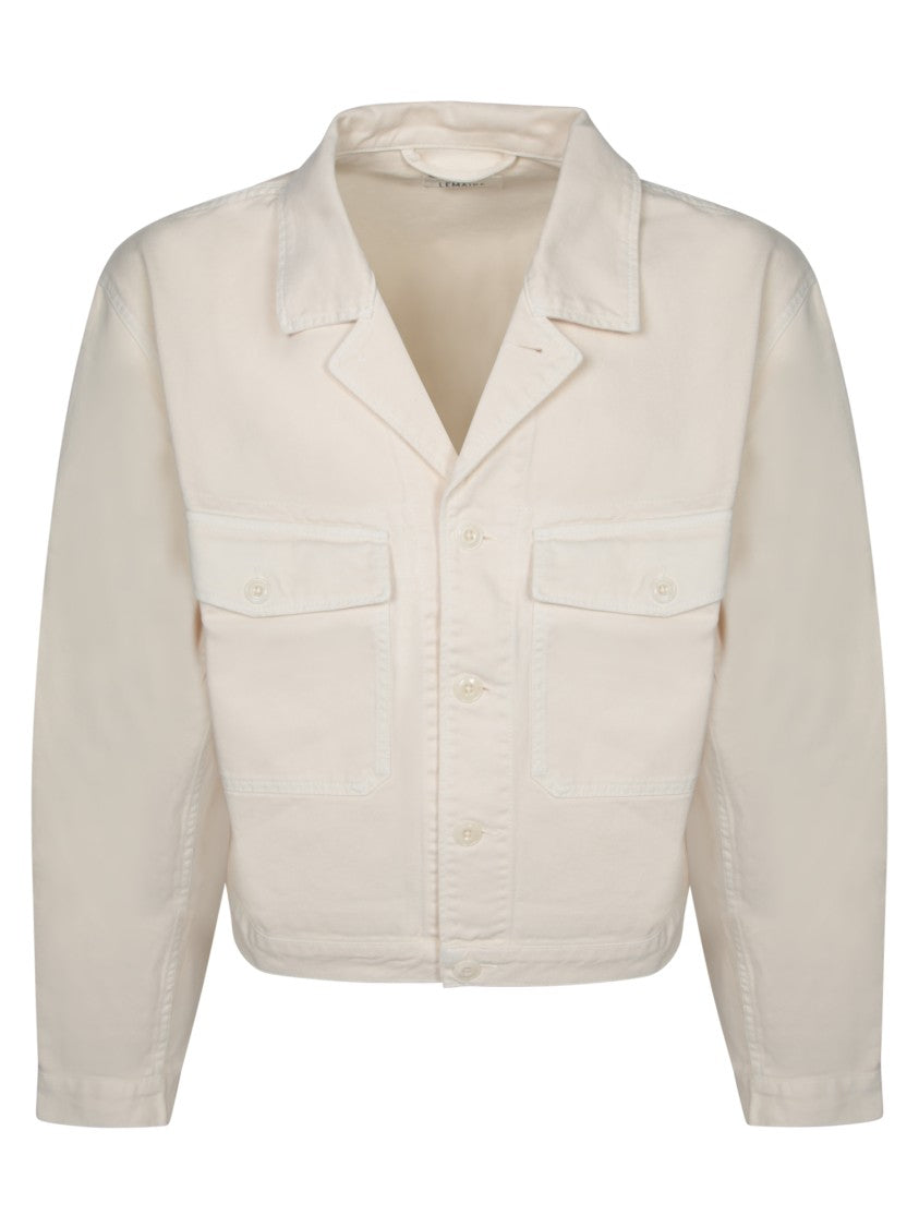 Lemaire Ecru Blazer With Classic Collar