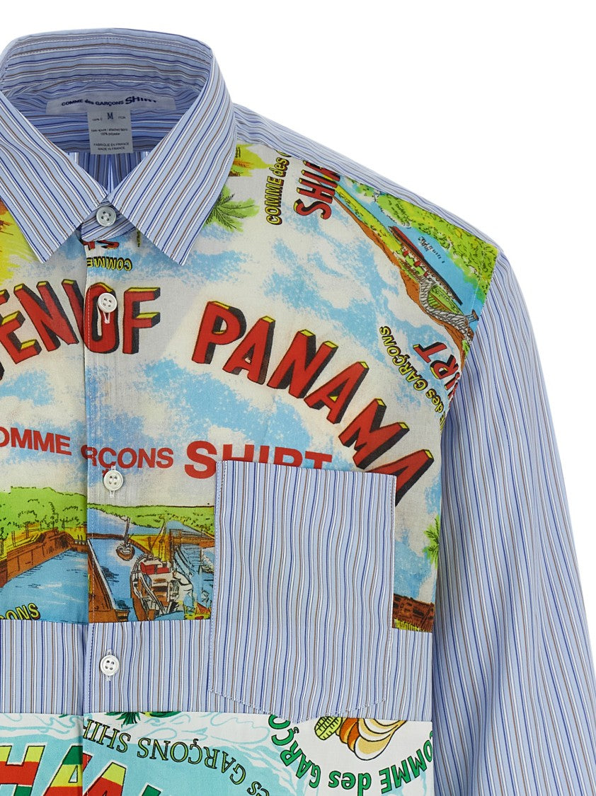 Comme Des Garçons Patterned Inserts Shirt