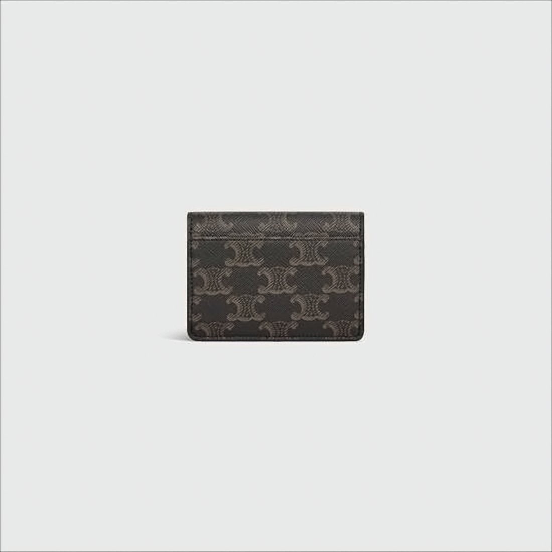 Celine Compact Leather Accessory With Canvas Base