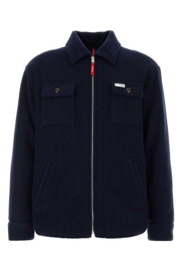 Fay Navy Blue Wool Blend Jacket