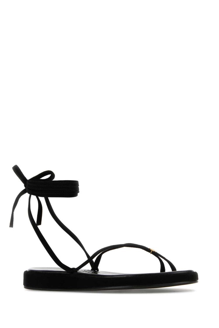 Tory Burch Black Suede Capri Sandals