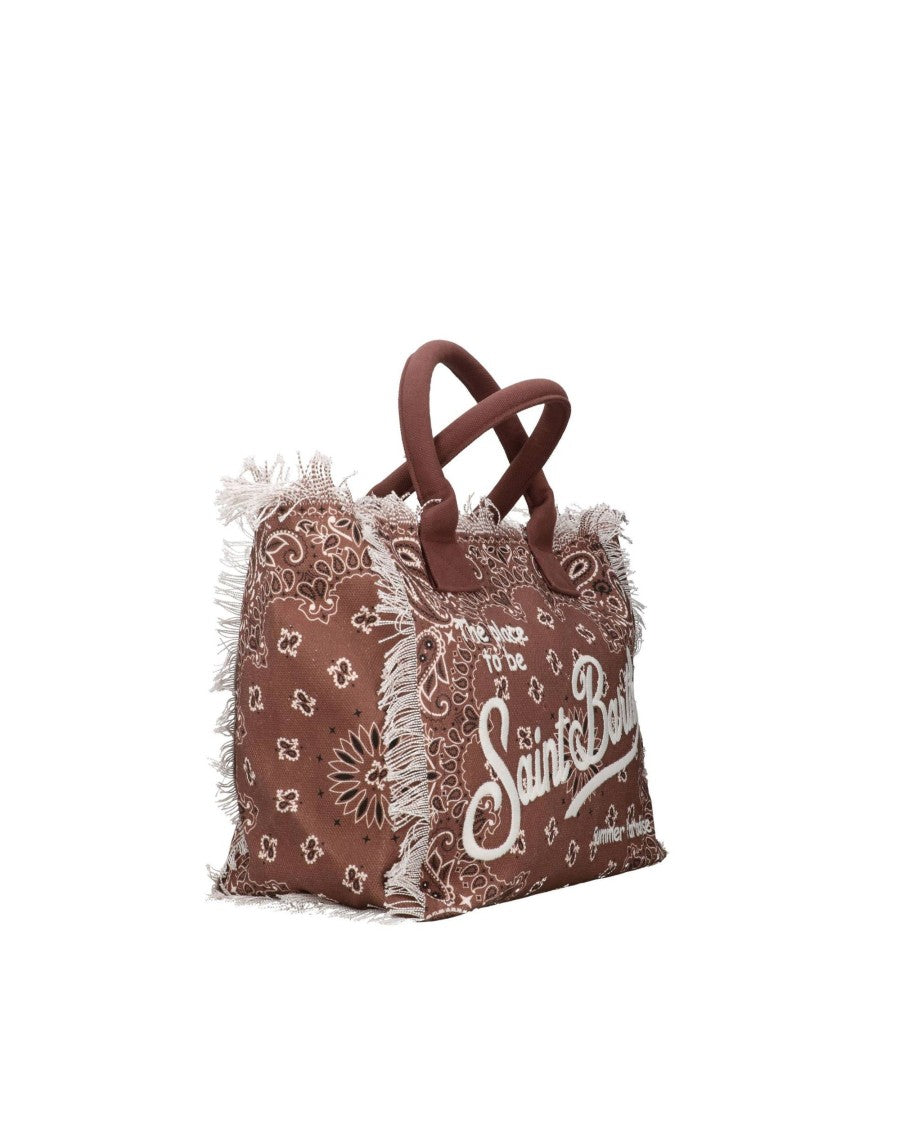 Mc2 Saint Barth Paisley-Print Tote Bag With Fringed Edges