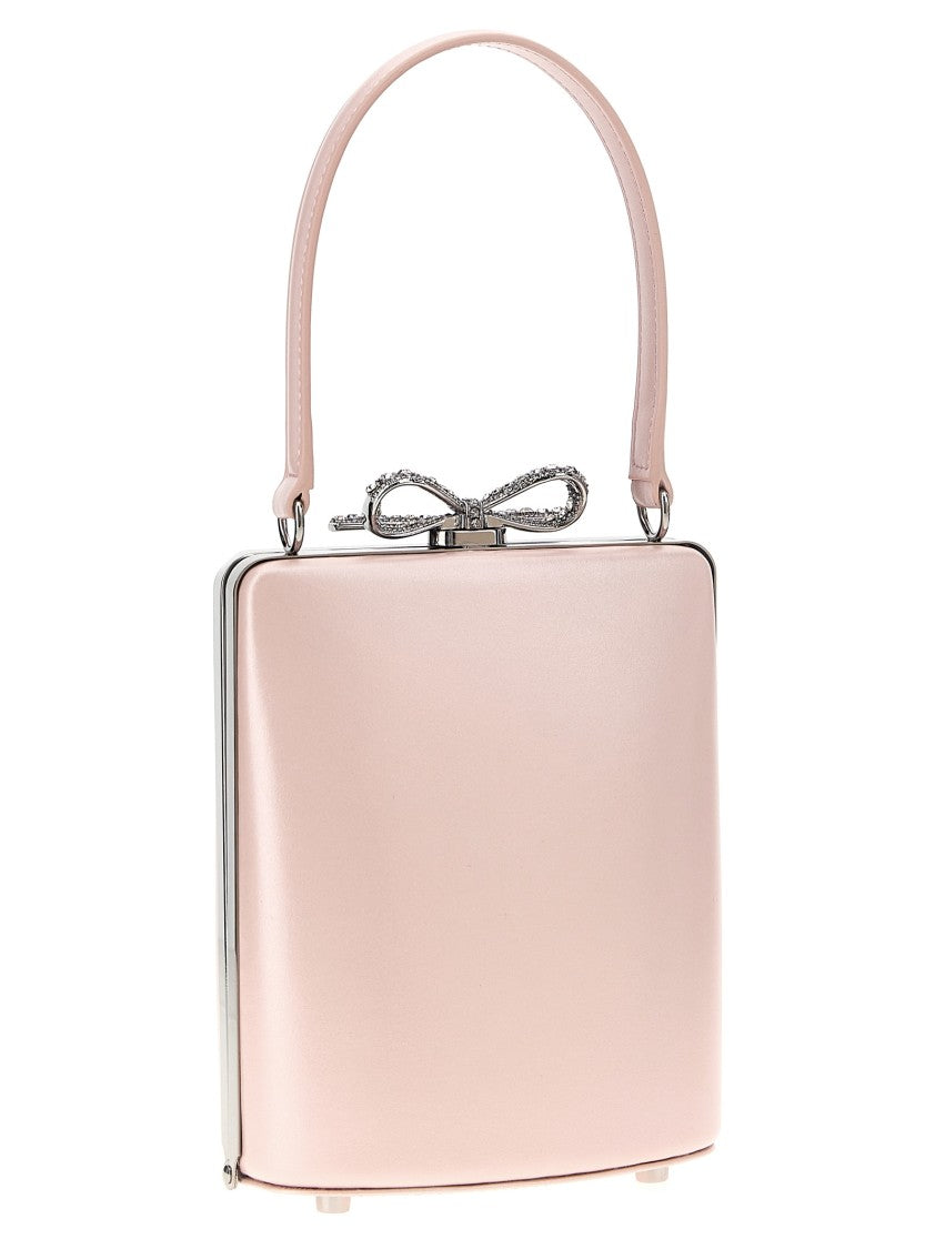 Self-Portrait 'Pink Leather Mini Bow' Handbag