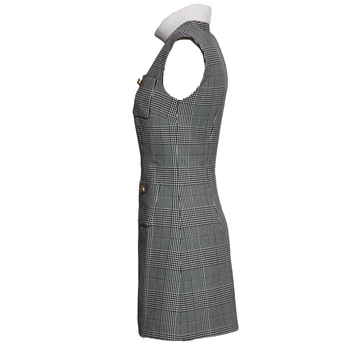 Self-Portrait Sleeveless Prince Of Wales Check Mini Dress