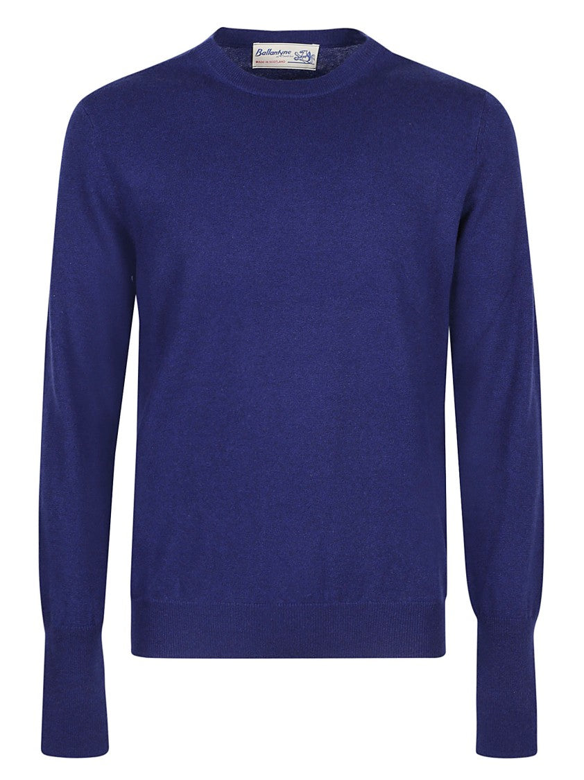 Ballantyne Plain Long Sleeve Cashmere Sweater