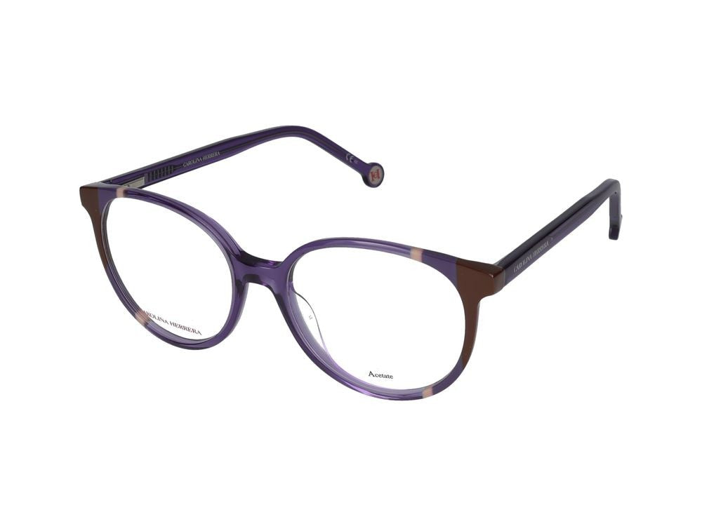 Carolina Herrera Eyeglasses Ch 0067 E53 Viola Marrone 52/17/145