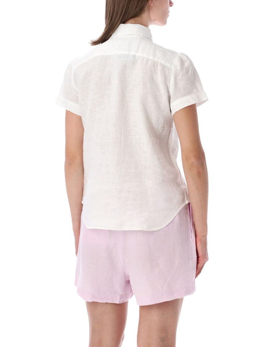 Polo Ralph Lauren Linen Puff Sleeve Shirt