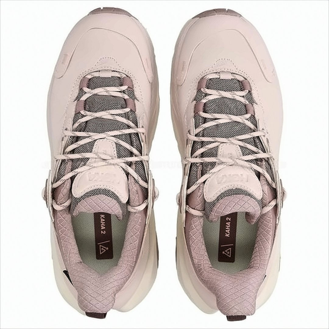 Hoka Light Pink Nubuck And Gore-Tex Trail Sneakers