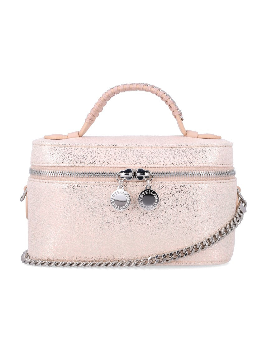 Stella Mccartney Vegan Leather Vanity Case With Braided Handle And Chain Strap