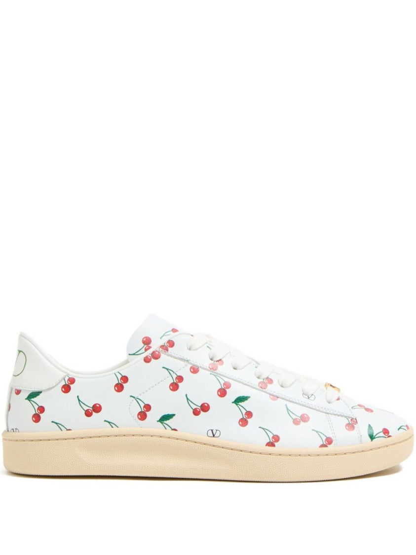 Valentino Garavani Royco Sneaker Calfskin With Cherryfic Pattern