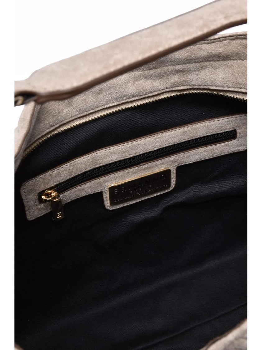 Ermanno Firenze Valentina Shoulder Bag With Suede Effect And Quilted Design
