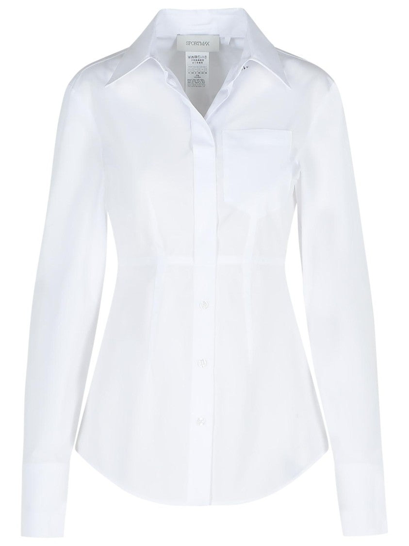 Sportmax Gocce' White Cotton Shirt