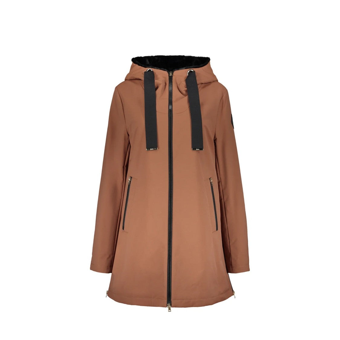 Herno Hooded Jacket With Flared Hem