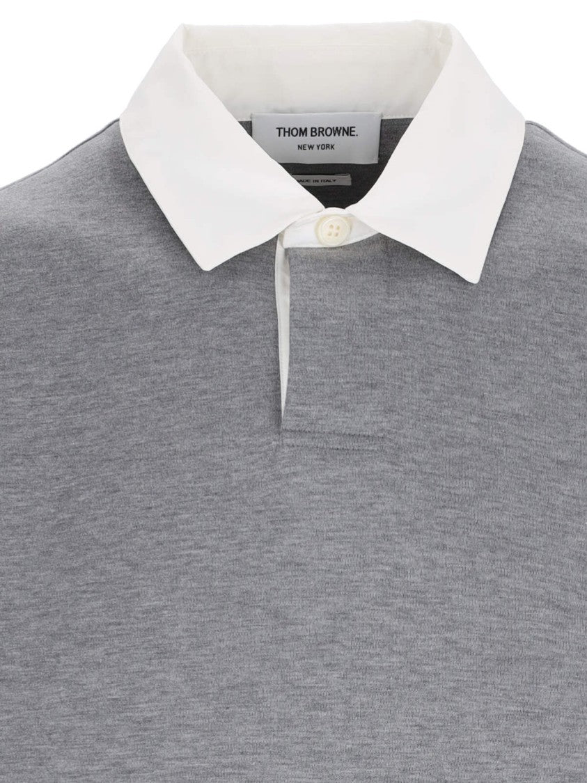 Thom Browne "Rugby" Polo Shirt – Gray