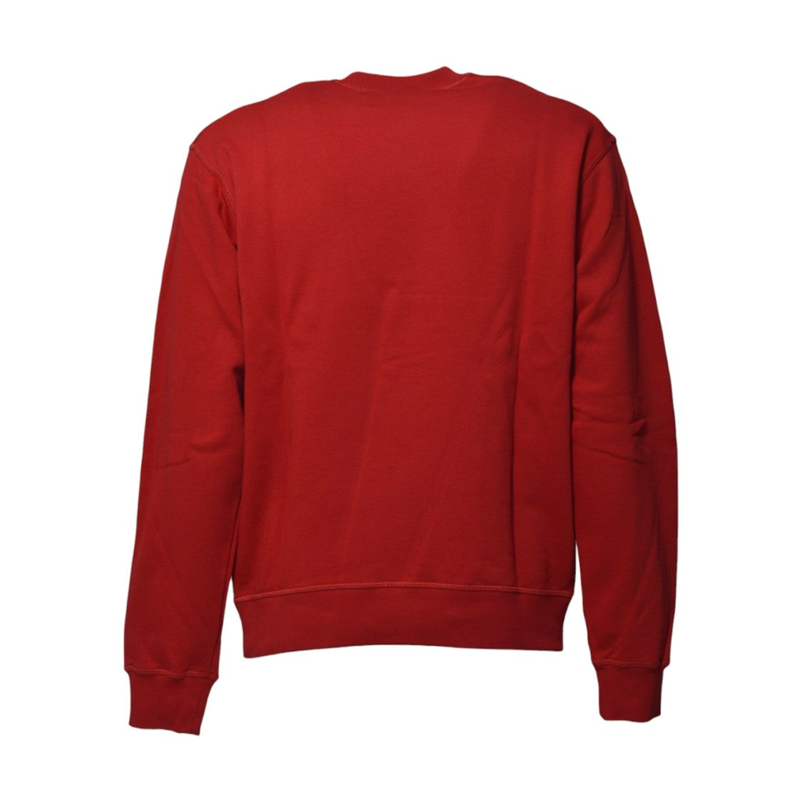 Dsquared2 Classic Crew Neck Red Cotton Sweater
