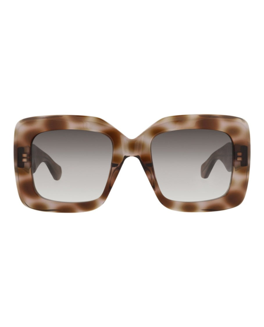Alaïa Square-Frame Tortoiseshell Sunglasses In Recycled Acetate